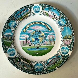 Vintage 1964-65 New York World's Fair 10" Plate Collectible